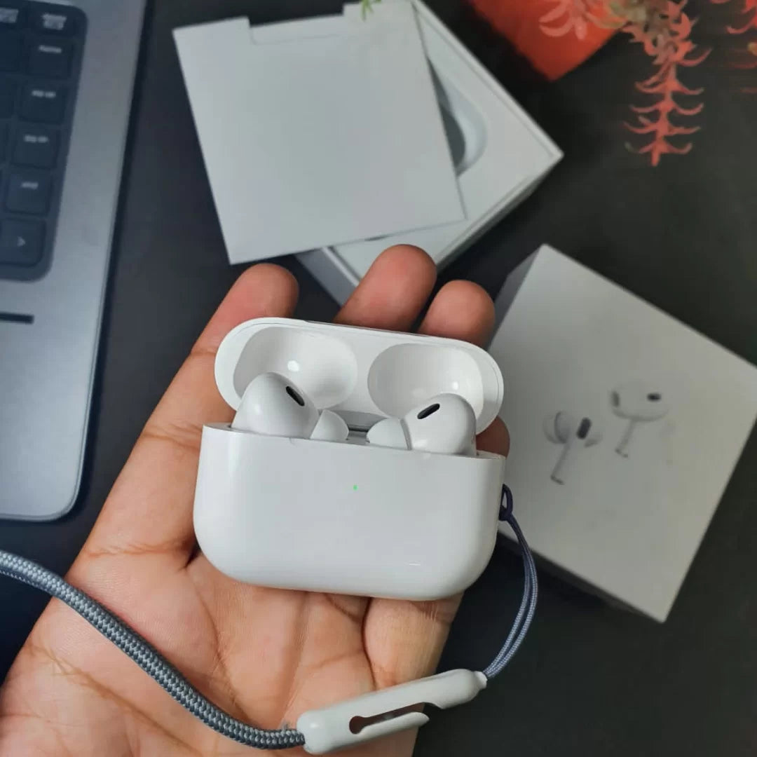 12 months Warranty Airpods Pro 2nd generation - Wireless Earbuds with ANC and High Bass for Android and iOS 7 days Easy Return
